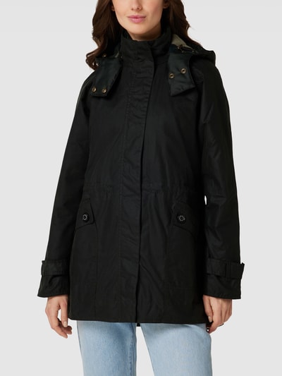 Barbour Parka woskowana z kieszeniami z patką model ‘CANNICH’ Oliwkowy 4