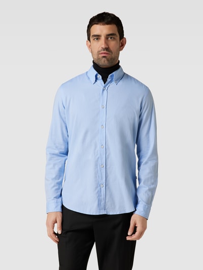 BOSS Orange Regular Fit Freizeithemd mit Button-Down-Kragen Modell 'Rickert' Hellblau 4