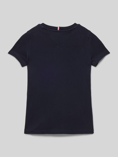 Tommy Hilfiger Teens Regular Fit T-Shirt mit Label-Stitching Marine 3