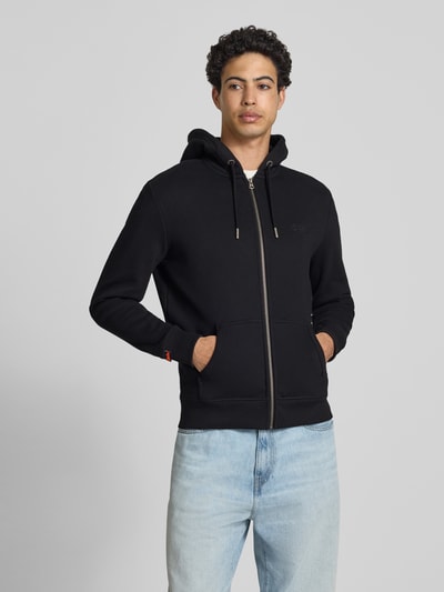Superdry Sweatjacke mit Kapuze und Logo-Stitching Black 4