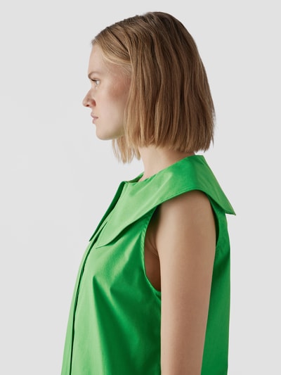 LouLou Studio Blusenkleid mit Bubikragen Apfelgrün 6