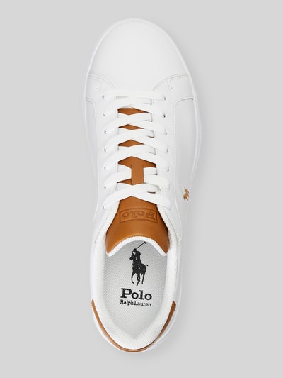 Polo Ralph Lauren Sneakersy z naturalnej skóry z detalami z logo Biały 4