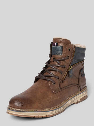 Tom Tailor Stiefel in Lederoptik Mittelbraun 1