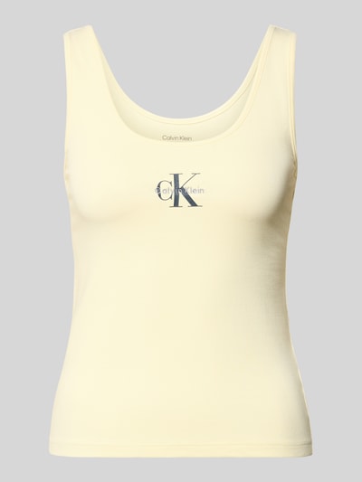 Calvin Klein Underwear Regular Fit Unterhemd aus Baumwoll-Mix Hellgelb 1