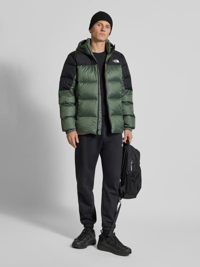 The North Face Daunenjacke mit Label-Stitching Oliv 1