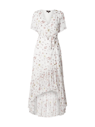 Tigha Vokuhila Wickelkleid mit Volantsaum Weiss 2