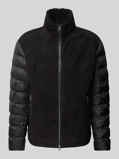 BOSS Jacke aus Ziegenleder mit Stehkragen Modell 'Mauricio' Black 2