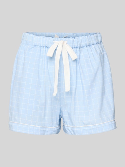 CCDK Copenhagen Szorty od piżamy o kroju relaxed fit z tunelem model ‘Katrina’ Jasnoniebieski 1