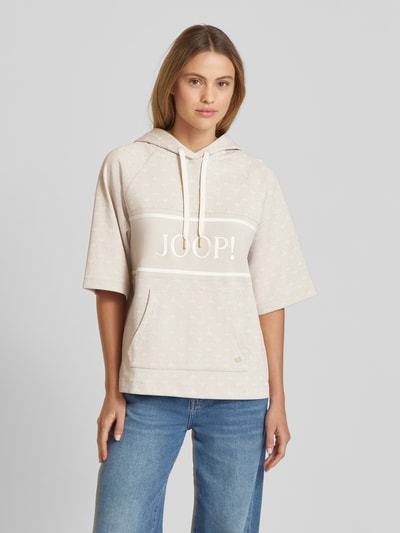 JOOP! Hoodie mit Label-Stitching Beige 4