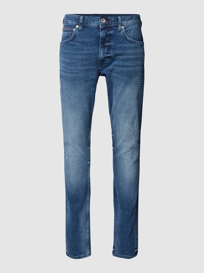 Tommy Hilfiger Tapered Fit Jeans im 5-Pocket-Design Modell 'HOUSTON' Jeansblau 2