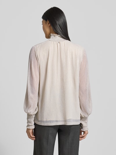MOS MOSH Blusenshirt mit Stehkragen Modell 'Ximena' Beige 5