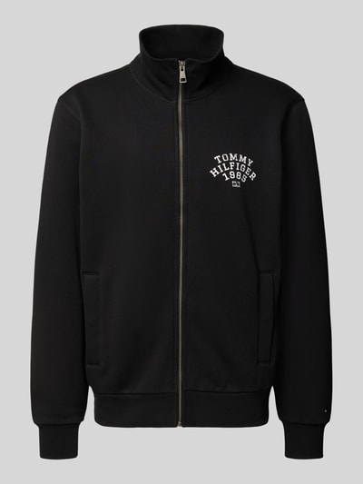Tommy Hilfiger regular fit sweatjack van katoenmix Zwart - 2