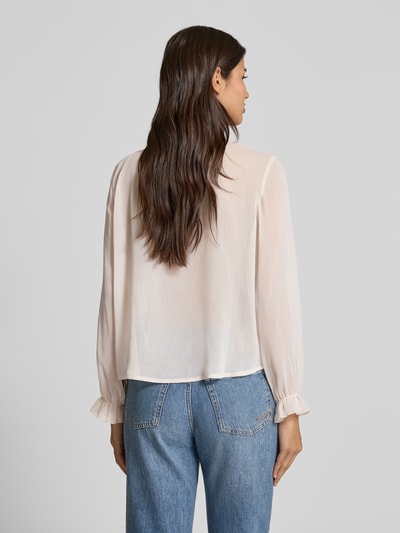 FREE/QUENT Regular Fit Bluse mit Rüschen Modell 'Ditte' Offwhite 5