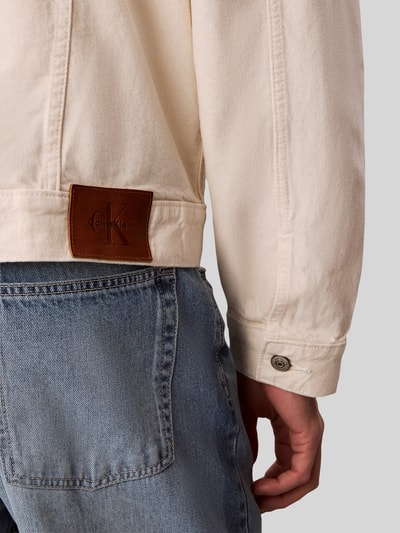 Calvin Klein Jeans regular fit jeansjack van puur katoen Offwhite - 5
