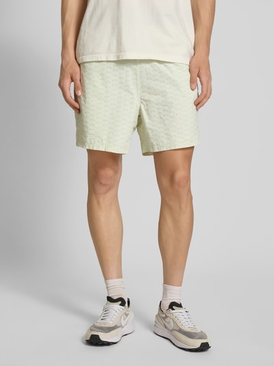 BLKVIS Korte regular fit broek met labelstitching Lichtgroen - 4