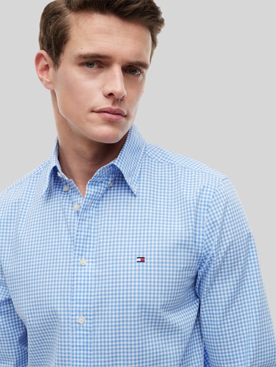 Tommy Hilfiger Regular Fit Freizeithemd aus reiner Baumwolle Hellblau 3