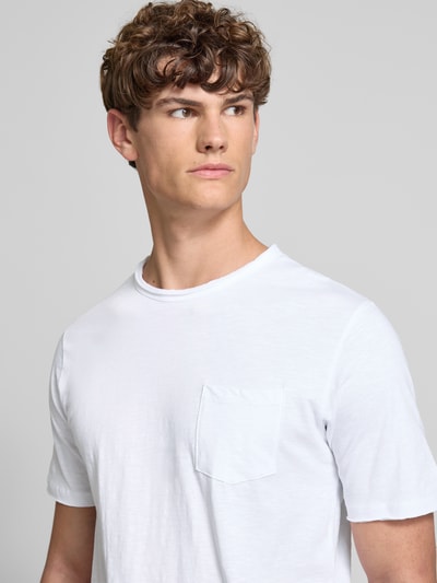 Jack & Jones T-Shirt mit Brusttasche Modell 'JAKE' Weiss 3