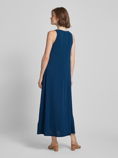 MaxMara Leisure Maxikleid mit Rundhalsausschnitt Modell 'SUPREMO' Bleu 5