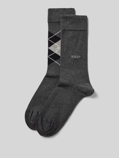 JOOP! Collection Socken mit geripptem Abschluss Anthrazit Melange 1