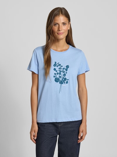 Tom Tailor T-shirt o kroju regular fit z czystej bawełny Jasnoniebieski 4