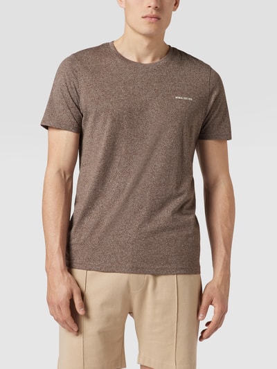 MCNEAL T-Shirt mit Label-Applikation Mittelbraun meliert 4