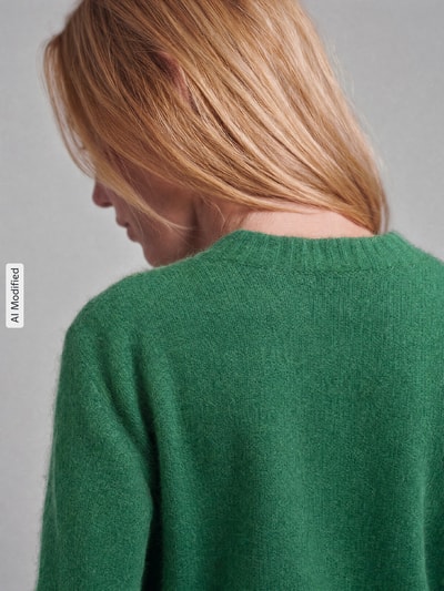 Weekend Max Mara Regular Fit Pullover aus Alpaka-Mix Modell 'VISITA' Gruen 3