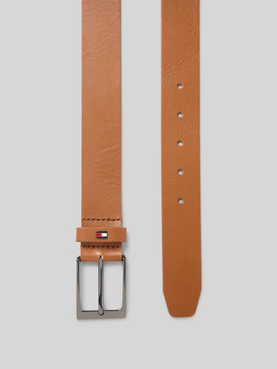 Tommy Hilfiger Ledergürtel mit Logo-Applikation Cognac 3