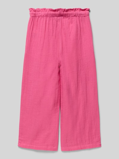 Produktfoto, Straight Fit Stoffhose mit Eingrifftaschen von Blue Seven, różowa bawełna, elastyczny pas z troczkiem, Szerokość w rozmiarze 116: 28 cm, długość nogawki wewnętrznej: 38 cm