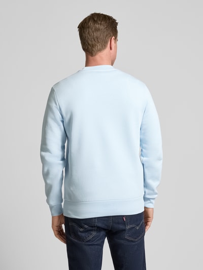 Lacoste Sweatshirt mit Label-Badge Hellblau 5