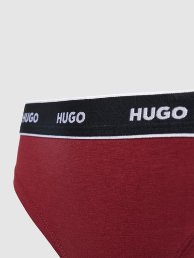 HUGO String mit elastischem Logo-Bund Modell 'Carousel' Bordeaux 2