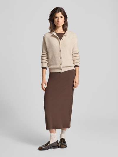 VILLA SOPHIE Gebreid jack van viscosemix, model 'LUCCAPK' Beige - 1