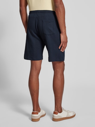 MCNEAL Regular Fit Shorts mit Strukturmuster Dunkelblau 5