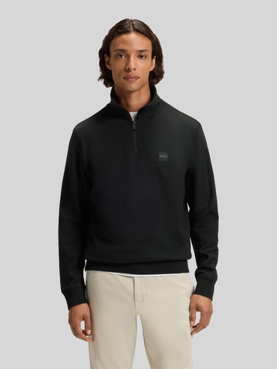 BOSS Orange Regular fit sweatshirt van puur katoen Zwart - 4