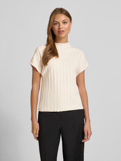 Someday Regular fit T-shirt van viscosemix, model 'Timea' Zand - 4