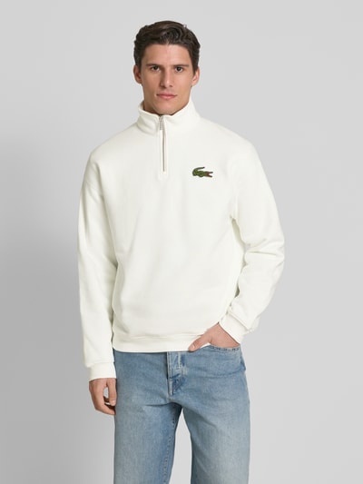 Lacoste Bluza z naszywką z logo Biały 4