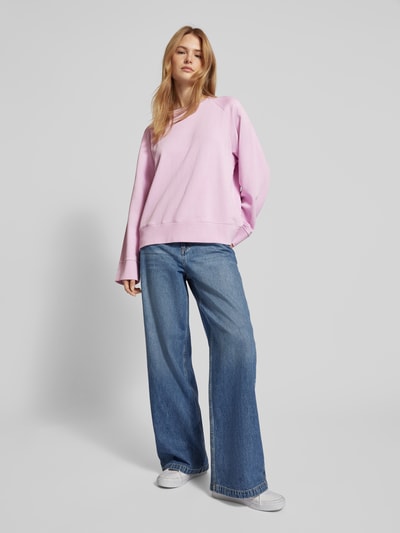 Jake*s Casual Sweatshirt met raglanmouwen Roze - 1