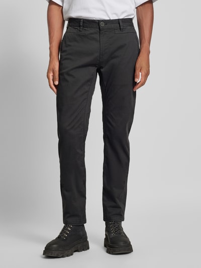 PME Legend Tapered fit chino met riemlussen, model 'American classic' Antraciet - 4