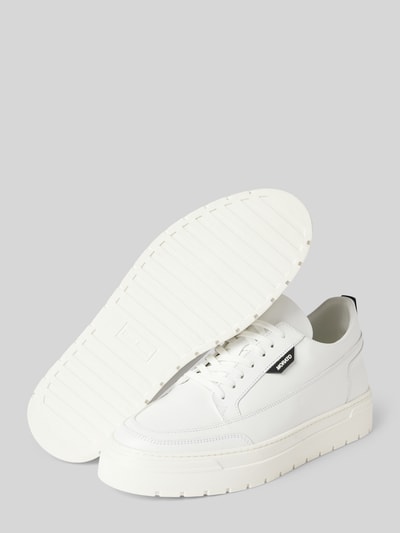 Antony Morato Ledersneaker mit Plateausohle Modell 'FLINT IN CALF' Weiss 3