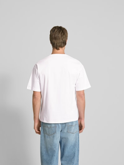 Diesel T-Shirt mit Label-Print Weiss 5