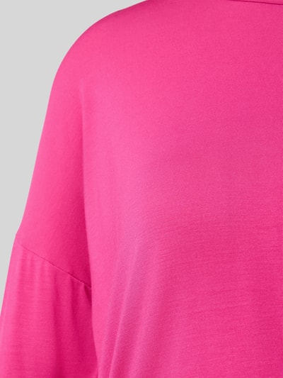Productfoto, felroze Pyjama-Oberteil aus Viskose-Mix mit 3/4-Arm van SKINY, zachte gladde stof, regular fit, ronde hals, stretch
