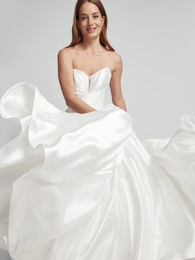 Luxuar Abendkleid im Off-Shoulder-Look Offwhite 3