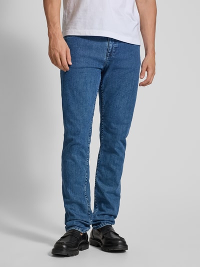 BOSS Orange Slim fit jeans van katoenmix Jeansblauw - 4