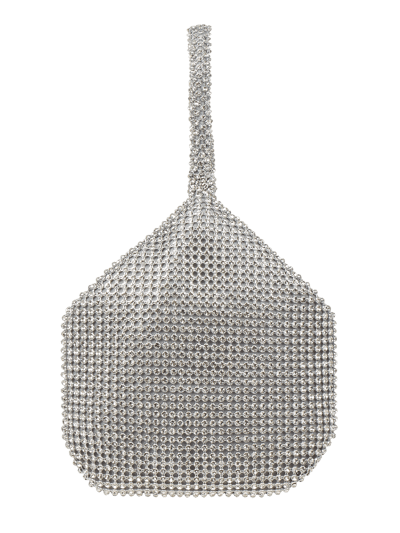 Jake*s Cocktail Handtasche mit Ziersteinen Silber Melange 1