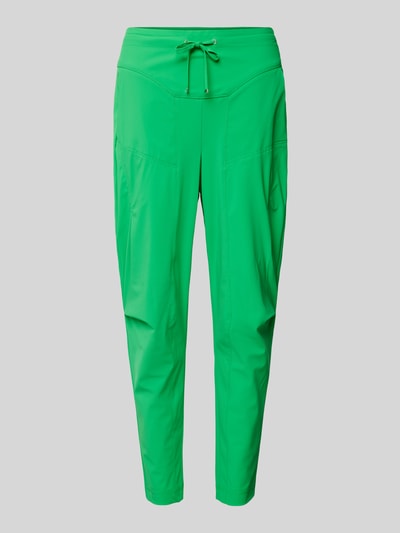 Raffaello Rossi Tapered fit stoffen broek met tunnelkoord, model 'GIRA' Groen - 2