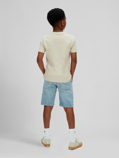 Calvin Klein Jeans Regular Fit Bermuda aus reiner Baumwolle Blau 4
