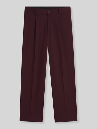 HUGO modern fit pantalon met viscose, model 'Flips251X' Bordeaux - 2
