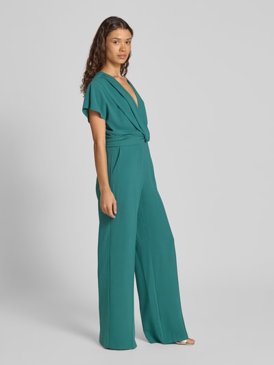 Vera Mont Jumpsuit mit Knotendetail Dunkelgruen 1