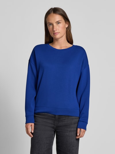MSCH Copenhagen Sweatshirt aus Viskose-Mix mit Rundhalsausschnitt Modell 'Ima' Royal 4