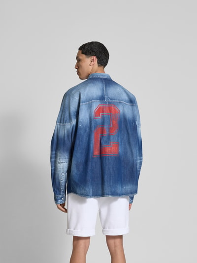Dsquared2 Jeanshemd mit Kentkragen Jeansblau 5