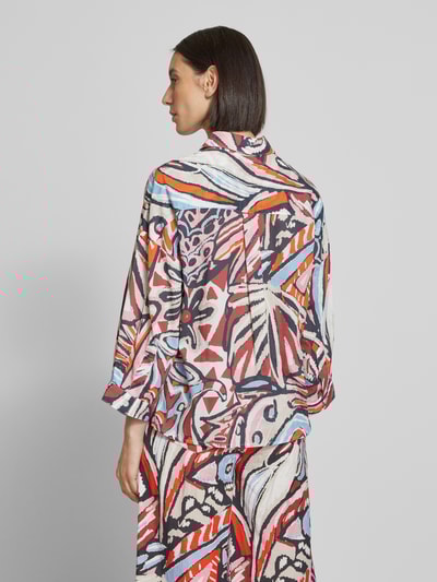 Christian Berg Woman Relaxed Fit Hemdbluse mit 3/4-Arm Dunkelrot 5